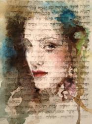 Madonna as Queen Ester from the Purim Megillah By Mira Sasson